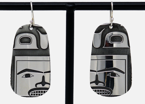 Abstract Chilkat Earrings