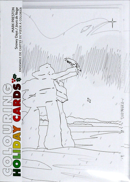 Holiday Colouring Cards Set