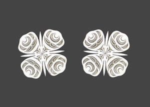 Silver Fireweed Earrings