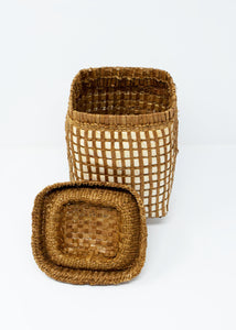 4" Wide Rectangular Cedar Basket