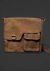 Bison Leather Messenger Bag