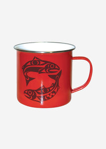 Salmon Enamel Mug