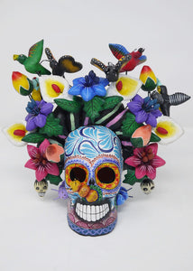Clay Braided Frida Calavera Skull